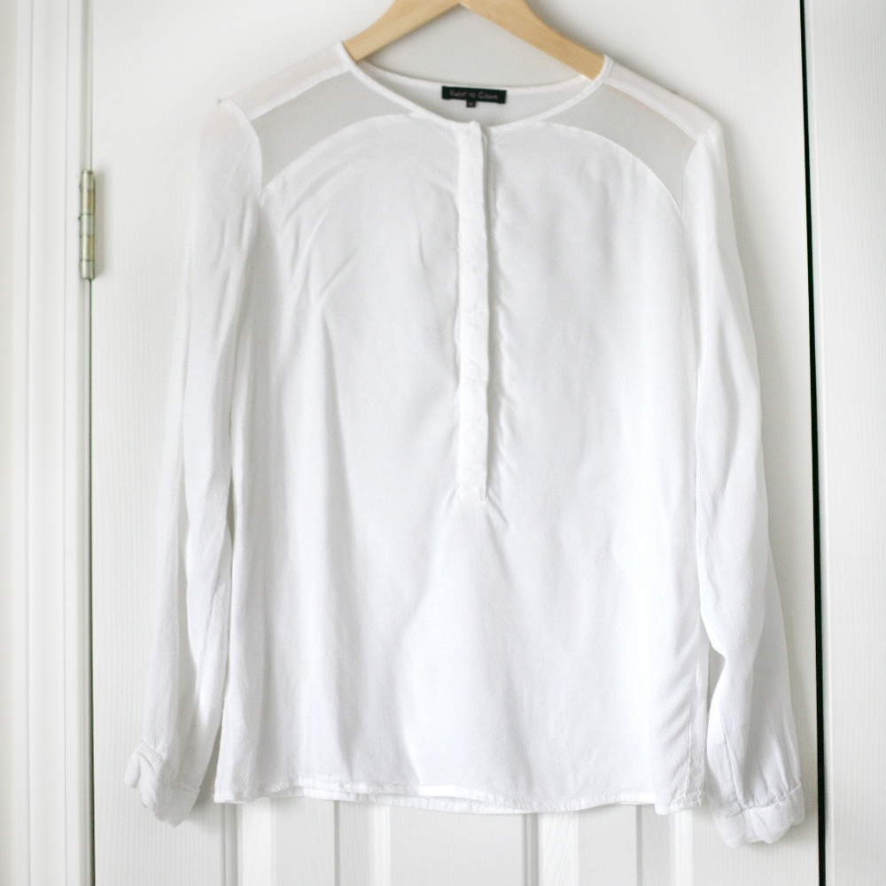 Violet & Claire white long sleeve dress shirt
